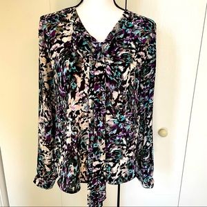 Multi colored flowy Mossimo top Sz S/P